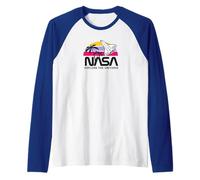 NASA - Razzo Verso Il Tramonto, colorato Maglia con Maniche Raglan