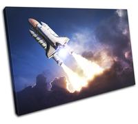 NASA Shuttle Space Rocket Transportation SINGLE TELA parete arte foto stampa