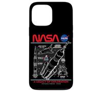 NASA Space Shuttle SLS Saturn V Apollo Lunar Schematico Custodia per iPhone 13 Pro Max