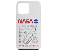 NASA Space Shuttle SLS Saturn V Apollo Lunar Schematico Custodia per iPhone 13 Pro Max