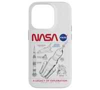 NASA Space Shuttle SLS Saturn V Apollo Lunar Schematico Custodia per iPhone 14 Pro