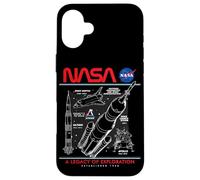 NASA Space Shuttle SLS Saturn V Apollo Lunar Schematico Custodia per iPhone 16 Plus