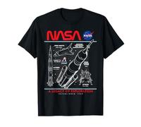 NASA Space Shuttle SLS Saturn V Apollo Lunar Schematico Maglietta