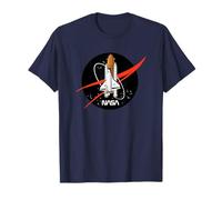 NASA Space Shuttle Take Off With Logo Maglietta