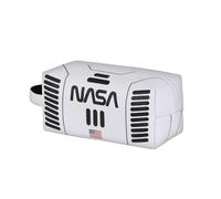 NASA Spaceship-Borsa da Toilette da Viaggio Brick Plus, Bianco, 25 x 12 cm