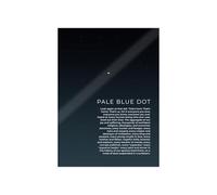 NASA Voyager 1 Poster - The Pale Blue Dot, 1990 First Solar System Family Portrait, Astronomy Decor for Science Class, Home Office, and Universe Themed Room(Unframed,12x18inch(30x45cm))