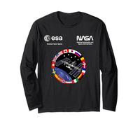 NASA Worm e ESA Logo ISS International Space Station Maglia a Manica
