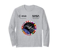 NASA Worm e ESA Logo ISS International Space Station Maglia a Manica