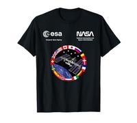 NASA Worm e ESA Logo ISS International Space Station Maglietta