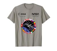 NASA Worm e ESA Logo ISS International Space Station Maglietta
