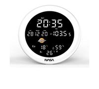 NASA - Stazione meteorologica - Altoparlante Bluetooth WSP1700 Legno - Fornito con adattatore di rete - RICONDIZIONALE - Nouvo