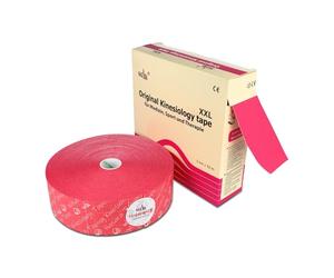 Nasara Original nastro kinesiologico XXL per sport e medicina, rotolo da 5cm x 32m, rosa