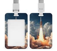 Nasa's Rocketship ID porta badge con cordino porta nome, per infermiere, insegnanti, ufficiali