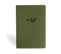 NASB Giant Print Reference Bible, Olive LeatherTouch