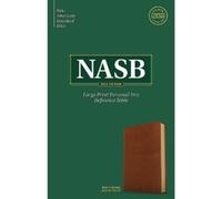 NASB Large Print Personal Size Reference Bible, Burnt Sie (Rilegato in ecopelle)
