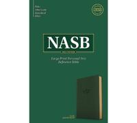 NASB Large Print Personal Size Reference Bible, Olive (Rilegato in ecopelle)