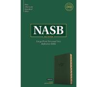 NASB Large Print Personal Size Reference Bible, Olive (Rilegato in ecopelle)