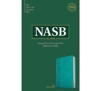 NASB Large Print Personal Size Reference Bible, Teal (Rilegato in ecopelle)