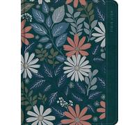 NASB Notetaking Bible, Large Print Edition, Teal Floral LeatherTouch