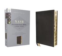 NASB, Personal Size Bible, Large Print, Genuine Leather, (Rilegato in ecopelle)
