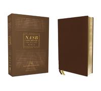 NASB, Thinline Bible, Genuine Leather, Buffalo, Brown, Red Letter, 1995 Text,