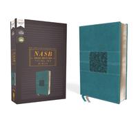 NASB, Thinline Bible, Leathersoft, Teal, Red Letter, 2020 (Rilegato in ecopelle)