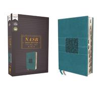 NASB, Thinline Bible, Leathersoft, Teal, Red Letter, 2020 (Rilegato in ecopelle)