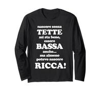 nascere Senza Tette Mi Sta Bene Essere Bassa Anche ma almeno Maglia a Manica