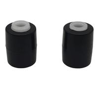 NaschLager Bocchetta per pavimento DJ66-00813A compatibile con Samsung Jet 90 (VS20R90G6R3) e Jet 75 e Jet 70, ruota di supporto, TPEE, diametro 12 mm, nero, per aspirapolvere a batteria (2 pezzi)