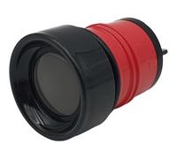 NaschLager Coperchio compatibile con Emsa Bludrop SS-520018 tappo di ricambio per borraccia, 0,5 l, colore nero, rosso, pezzo di ricambio