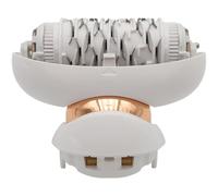 NaschLager Testa di epilazione compatibile con Braun Silk-épil 9 Flex 81719648 testa di ricambio bianca oro rosa per 9001 9002 9003 9005 9010 9020 attacco epilatore con 40 pinzette Tecnologia Flex Wet