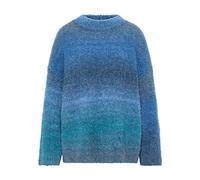 nascita Maglione Lavorato a Maglia, Blu, XS/S Donna