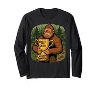 Nascondi e cerca il campione del mondo Bigfoot - Funny Sasquatch Maglia a Manica