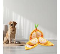 Nascondi E Cerca Un Giocattolo per Cani Cigolite Arancione Morbido Game Da