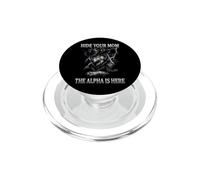 Nascondi la tua mamma The Alpha is Here Wolf Maschio Werwolf Meme PopSockets PopGrip per MagSafe