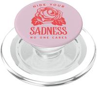 Nascondi la tua tristezza a nessuno importa (Grafica) PopSockets PopGrip per MagSafe