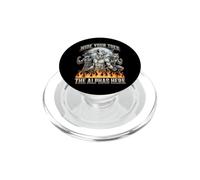 Nascondi le dita dei piedi The Alpha's Here Funny Alpha Wolf Meme Cringe PopSockets PopGrip per MagSafe