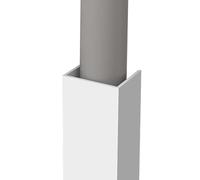 Nascondi tubi in PVC per tubi dell'acqua da parete, rivestimento sottolavello, per cucina, bagno, canalizzazione, schermatura a canale quadrato, cavi per canalizzazione da boxe (misura 20 47 pollici)