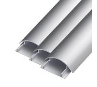 Nascondicavi per parete， Copricavo semicircolareCanala for cavi, kit,robusto,per l'uso in uffici,soggiorni,sale riunioni e altri ambienti(12#)