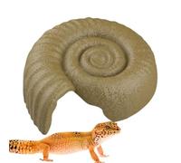Nascondigli per rettili Habitat, , forma ammonite, decorativo | Casa nido per criceti e animali, per riposare il sonno di serpenti in terrario, acquario, casa, giardino, decorazione