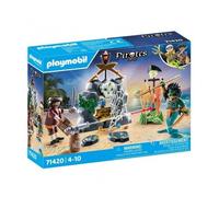 Playmobil 71420 nascondiglio del tesoro pirata per bambini dai 4 anni