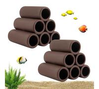 Nascondiglio in ceramica, 2 pezzi, decorazione per acquario, grotta per acquario, accessori per serbatoio, grotta per gamberetti, per acquario