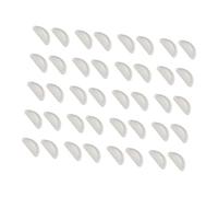 Naselli flessibili in silicone, 40 pezzi, modello bianco, bianco B | tappetini di supporto per il ponte nasale; inserti per il naso; adatti per l'uso con cornici in acetato; flessibili