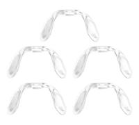 Naselli per Occhiali 5 Pezzi, Collegato Stile U Occhiali Ottagonali Naselli Morbidi Naselli Antiscivolo Inserto sul Nasello