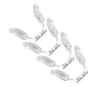 Naselli per Occhiali ad Incastro Tr90 in Silicone 4 Pezzi | Design a U, Trasparenza Discreta, Supporto Stabile, per Montature Metalliche e Uso Durante Lettura o Sport