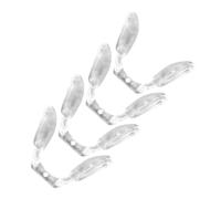 Naselli per Occhiali Tr90 in Silicone, Supporto Stabile, 4 Pezzi | Design a U a Clip, Distribuzione della Pressione, Trasparente, per Montature Piatte e Uso Quotidiano