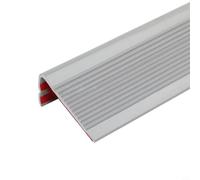 Nasello in gomma per scale per una maggiore sicurezza, antiscivolo per strisce protettive per bordi, compatibile con legno, piastrelle, metallo, gradini in vetro, EAS (grigio)