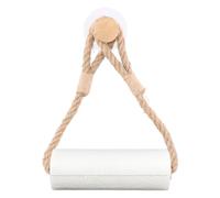 Naseom Porta Rotolo di Carta Igienica, Porta Rotolo di Carta Igienica Decorativo In Corda di Canapa Senza Trapano, Porta Rotolo di Carta con Autoadesivo e Corda di Canapa per Cucina E Bagno