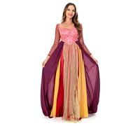 Nasfotim Costume da donna Sarah Sanderson per adulti, taglie forti, costume da Mary Sanderson, costume da strega per Halloween (Sarah Sanderson, S)