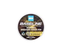 Nash Baseline Sinking Braid UV Giallo / Pesca Al Carpfishing Treccia Mainline